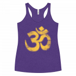 OM- Gold PrintWomen's Racerback Tank - Image 6