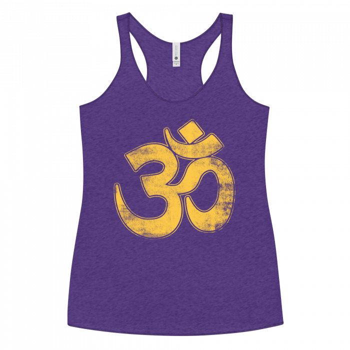 OM- Gold PrintWomen's Racerback Tank - Image 6