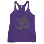 OM- Black Print- Women's Racerback Tank - Image 5