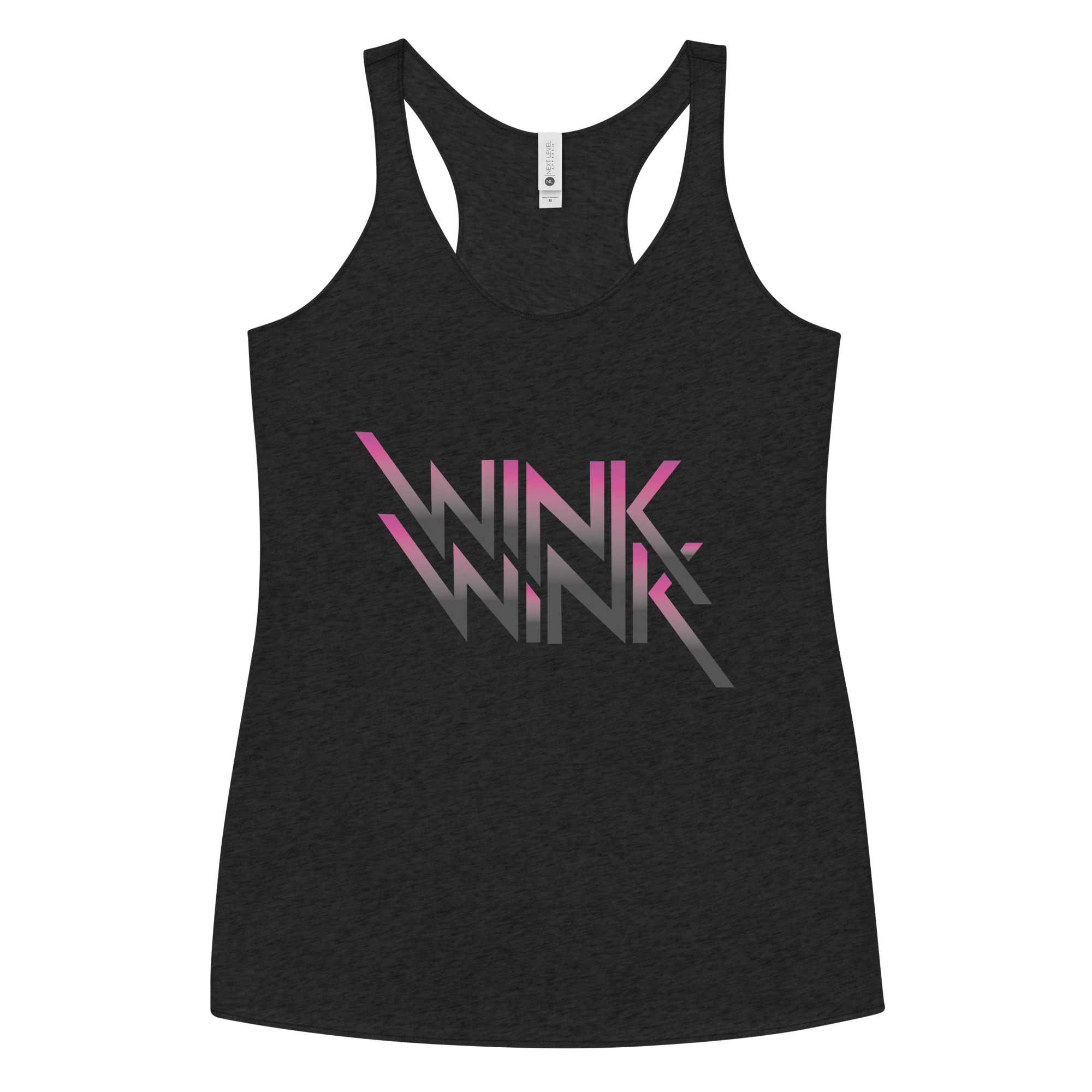 womens-racerback-tank-top-vintage-black-front-68c1b6897b339.jpg Wink Wink- Women's Racerback Tank - Image 1