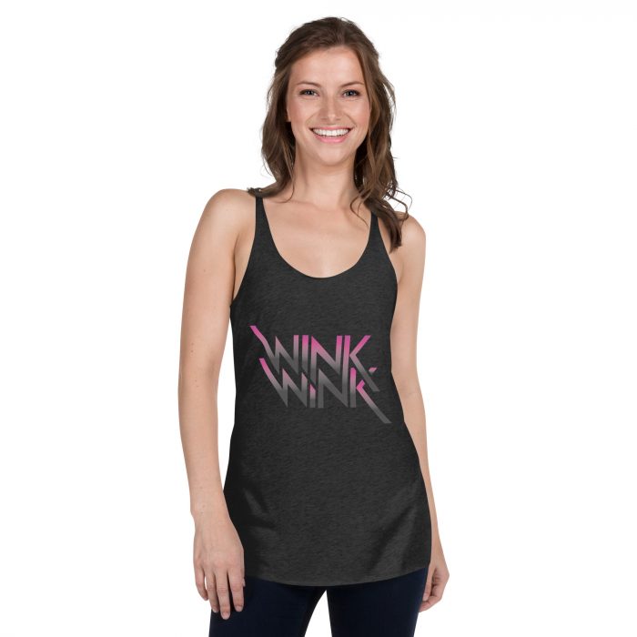 Wink Wink- Women's Racerback Tank - Image 2