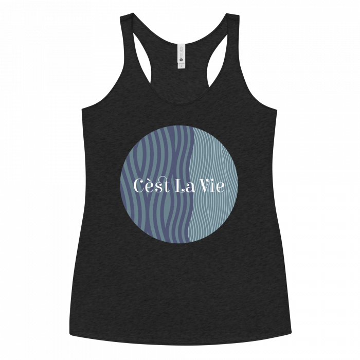 C’est La Vie- Women's Racerback Tank - Image 3