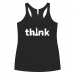 Think- Women's Racerback Tank - Image 3