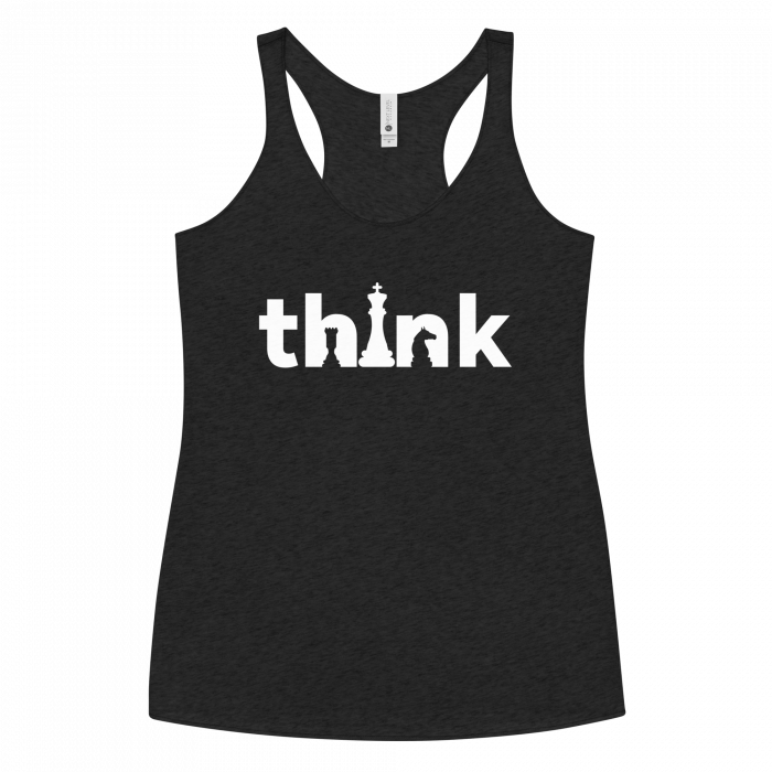 Think- Women's Racerback Tank - Image 3