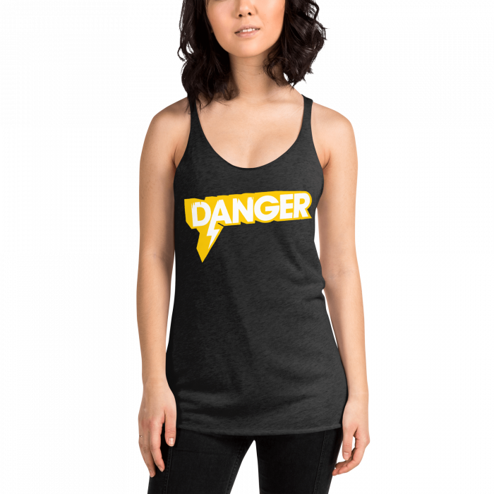 Danger- Women's Racerback Tank - Image 2
