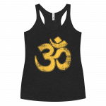 OM- Gold PrintWomen's Racerback Tank - Image 4