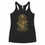 Ganesh- Gold Print- Women's Racerback Tank - Image 4