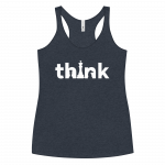 Think- Women's Racerback Tank - Image 4