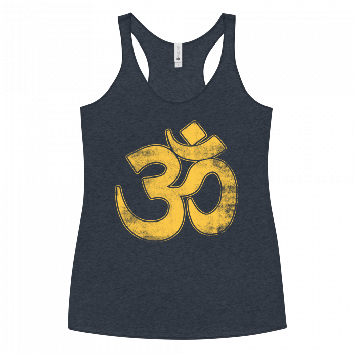 OM- Gold PrintWomen's Racerback Tank - Image 5