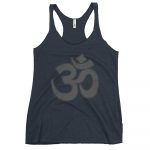 OM- Black Print- Women's Racerback Tank - Image 4