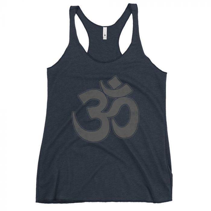 OM- Black Print- Women's Racerback Tank - Image 4