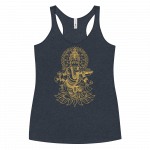 Ganesh- Gold Print- Women's Racerback Tank