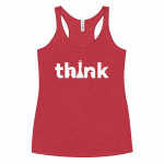 Think- Women's Racerback Tank - Image 5