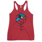 Maze Box- Women's Racerback Tank - Image 4