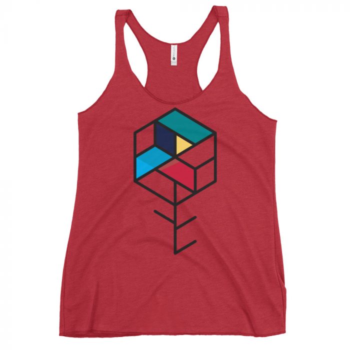 Maze Box- Women's Racerback Tank - Image 4