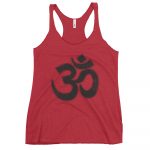 OM- Black Print- Women's Racerback Tank - Image 6