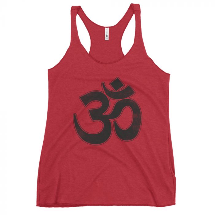 OM- Black Print- Women's Racerback Tank - Image 6