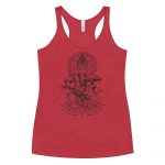 Ganesh- Black Print- Women's Racerback Tank - Image 6