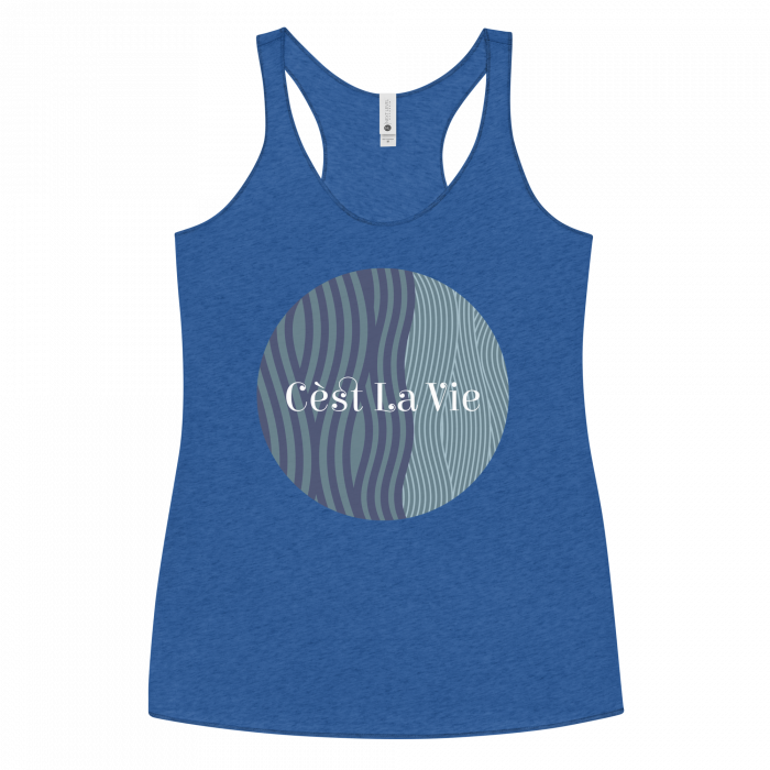 C’est La Vie- Women's Racerback Tank - Image 4