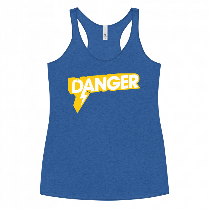 Danger- Women's Racerback Tank - Image 7