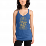 Ganesh- Gold Print- Women's Racerback Tank - Image 2