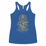 Ganesh- Gold Print- Women's Racerback Tank - Image 7