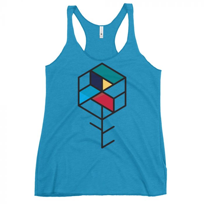 Maze Box- Women's Racerback Tank - Image 7