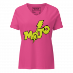 MOJO- Women’s relaxed V-Neck T-Shirt - Image 6