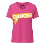 Danger- Women’s relaxed v-neck t-shirt - Image 6