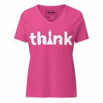 Think- Women’s relaxed v-neck t-shirt - Image 6