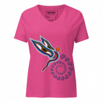 Peaceful Vision- Women’s relaxed v-neck t-shirt - Image 6