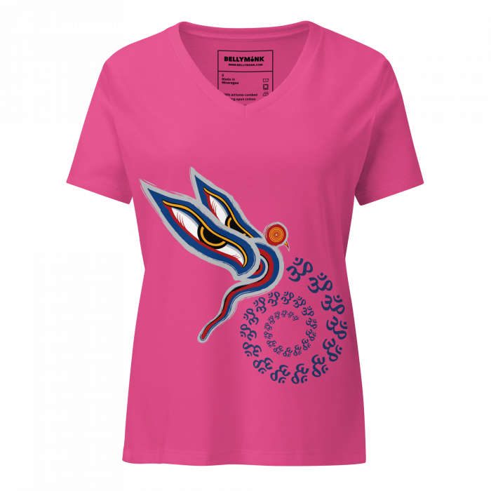 Peaceful Vision- Women’s relaxed v-neck t-shirt - Image 6