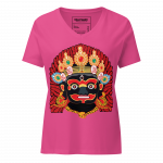 Kaal Bhairab- Women’s relaxed v-neck t-shirt - Image 6