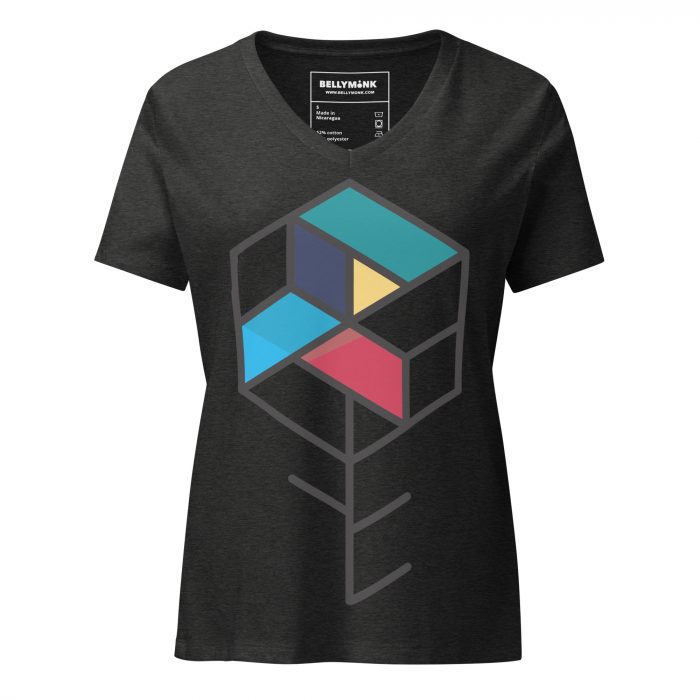 Maze Box- Women’s relaxed v-neck t-shirt - Image 4