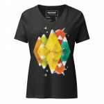 Reflection- Women’s relaxed v-neck t-shirt - Image 4