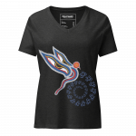 Peaceful Vision- Women’s relaxed v-neck t-shirt - Image 4
