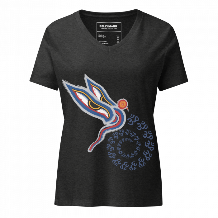 Peaceful Vision- Women’s relaxed v-neck t-shirt - Image 4