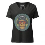 Jam Monkey- Women’s relaxed v-neck t-shirt
