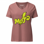 MOJO- Women’s relaxed V-Neck T-Shirt - Image 7