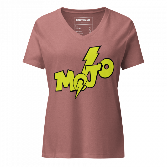 MOJO- Women’s relaxed V-Neck T-Shirt - Image 7