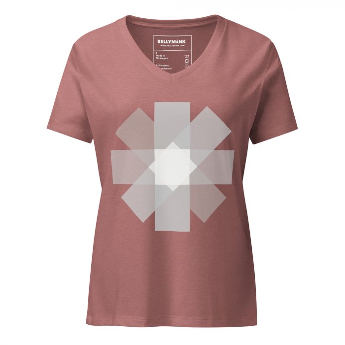 Asterisk- Women’s relaxed v-neck t-shirt - Image 7