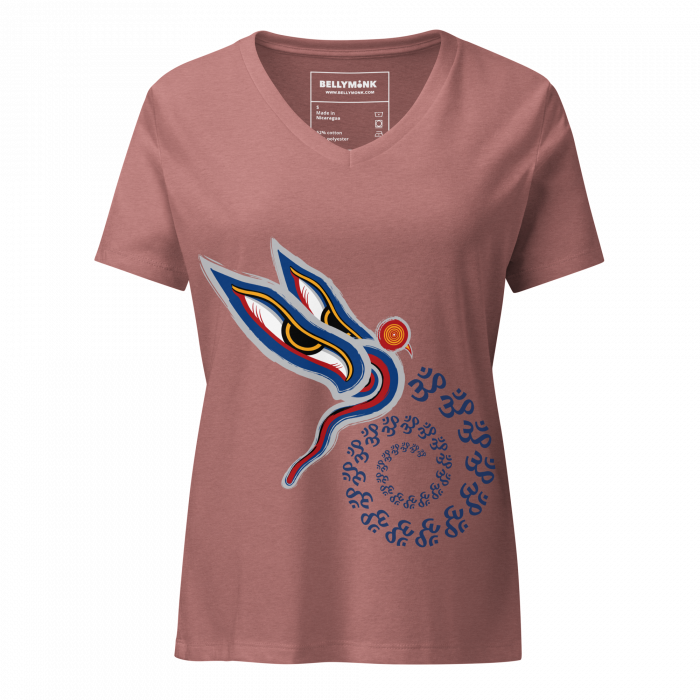 Peaceful Vision- Women’s relaxed v-neck t-shirt - Image 7