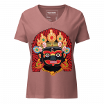 Kaal Bhairab- Women’s relaxed v-neck t-shirt - Image 7