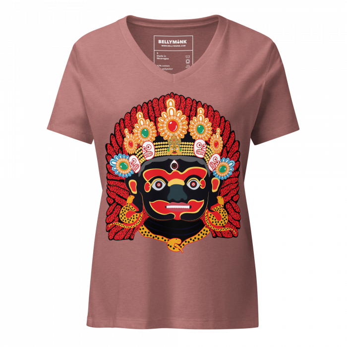 Kaal Bhairab- Women’s relaxed v-neck t-shirt - Image 7