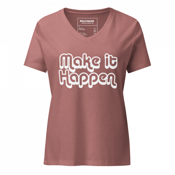 Make It Happen- Women’s relaxed v-neck t-shirt - Image 7