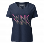 Wink Wink- Women’s relaxed v-neck t-shirt - Image 4