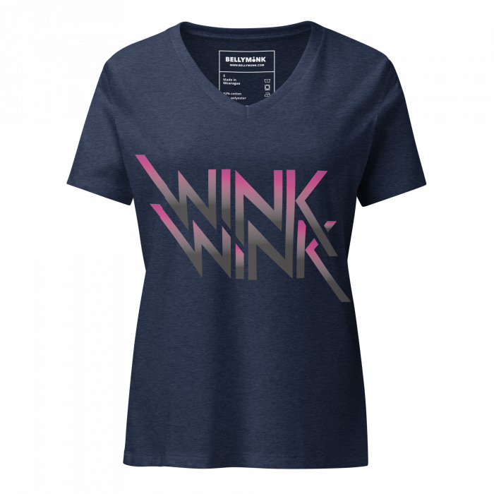 Wink Wink- Women’s relaxed v-neck t-shirt - Image 4