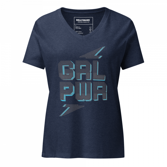 Girl Power- Women’s relaxed v-neck t-shirt - Image 4