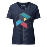 Maze Box- Women’s relaxed v-neck t-shirt - Image 3