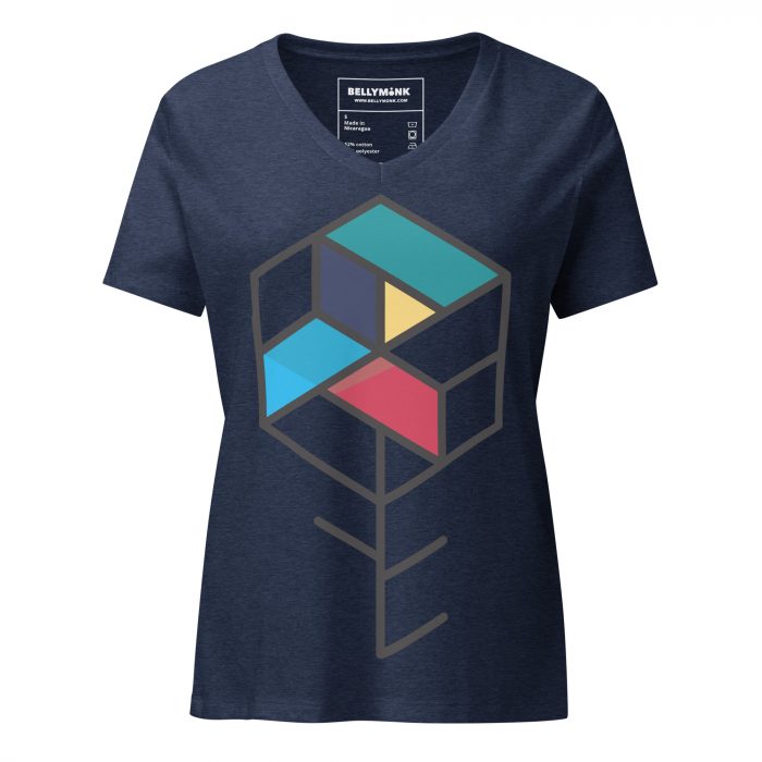 Maze Box- Women’s relaxed v-neck t-shirt - Image 3